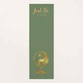 ヨガパーソナライズされたインストラクター、ちょうどSAGE GREEN ヨガマット (正面)