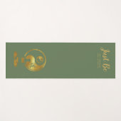 ヨガパーソナライズされたインストラクター、ちょうどSAGE GREEN ヨガマット (正面(横))