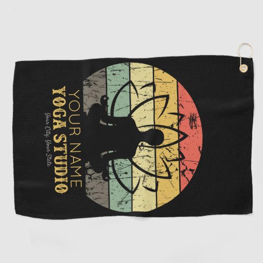 ヨガパーソナライズされたスタジオフィットネスインストラクターグル ゴルフタオル (横)