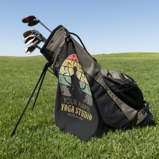 ヨガパーソナライズされたスタジオフィットネスインストラクターグル ゴルフタオル (グリーン)