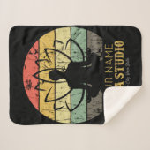 ヨガパーソナライズされたスタジオフィットネスインストラクターグル シェルパブランケット (正面(横))