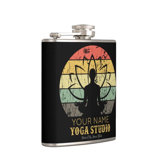 ヨガパーソナライズされたスタジオフィットネスインストラクターグル フラスク (右)