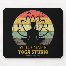 ヨガパーソナライズされたスタジオフィットネスインストラクターグル マウスパッド