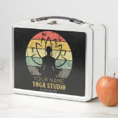 ヨガパーソナライズされたスタジオフィットネスインストラクターグル メタルランチボックス (インサイチュ)