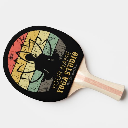 ヨガパーソナライズされたスタジオフィットネスインストラクターグル 卓球ラケット (横)