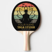 ヨガパーソナライズされたスタジオフィットネスインストラクターグル 卓球ラケット (正面)