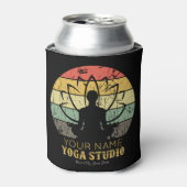 ヨガパーソナライズされたスタジオフィットネスインストラクターグル 缶クーラー (缶正面)