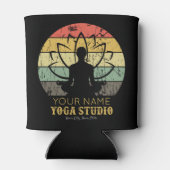 ヨガパーソナライズされたスタジオフィットネスインストラクターグル 缶クーラー (裏面)