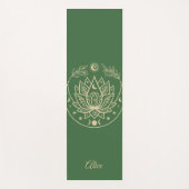 ヨガパーソナライズされたマット瞑想ギフトパープル ヨガマット (正面)