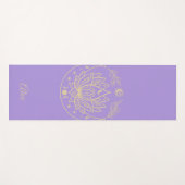 ヨガパーソナライズされたマット瞑想ギフトパープル ヨガマット (正面(横))