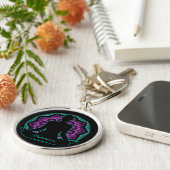 ヨガパーソナライズされたマンダラ キーホルダー (側面)