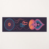 ヨガパーソナライズされたモノグラムのマット ヨガマット (正面(横))