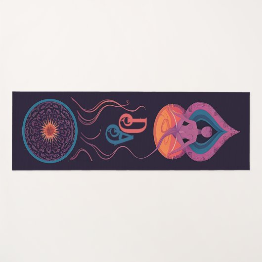 ヨガパーソナライズされたモノグラムのマット ヨガマット (正面(横))