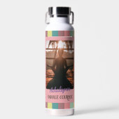 ヨガパーソナライズされた恋人先生ママ女性ギフト ウォーターボトル (正面)