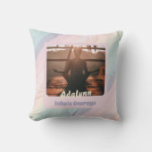 ヨガパーソナライズされた恋人先生ママ女性ギフト クッション (正面)