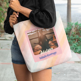 ヨガパーソナライズされた恋人先生ママ女性ギフト トートバッグ