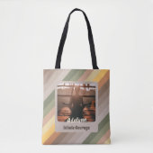 ヨガパーソナライズされた恋人先生ママ女性ギフト トートバッグ (正面)