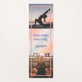 ヨガパーソナライズされた恋人先生ママ女性ギフト ヨガマット (正面)