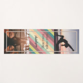 ヨガパーソナライズされた恋人先生ママ女性ギフト ヨガマット (正面(横))