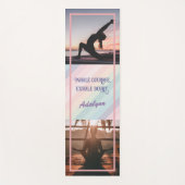 ヨガパーソナライズされた恋人先生ママ女性ギフト ヨガマット (正面)