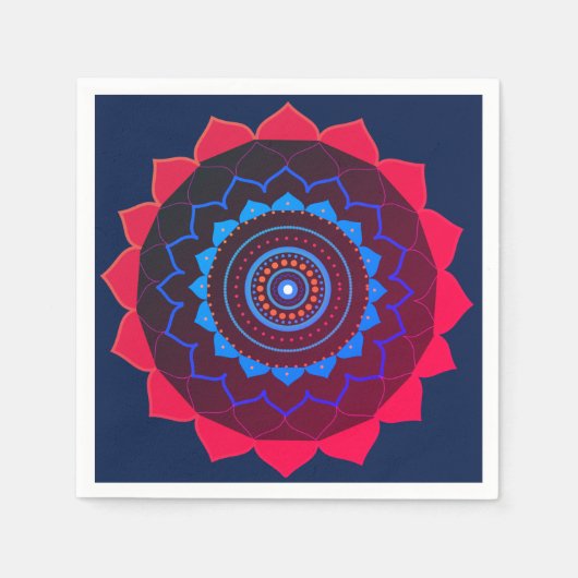 ヨガパーティーペーパーナプキン スタンダードカクテルナプキン (正面)