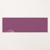 ヨガパープルのモノグラム女王 ヨガマット (裏面(横))