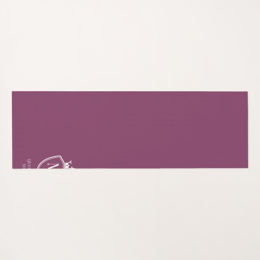 ヨガパープルのモノグラム女王 ヨガマット (裏面(横))