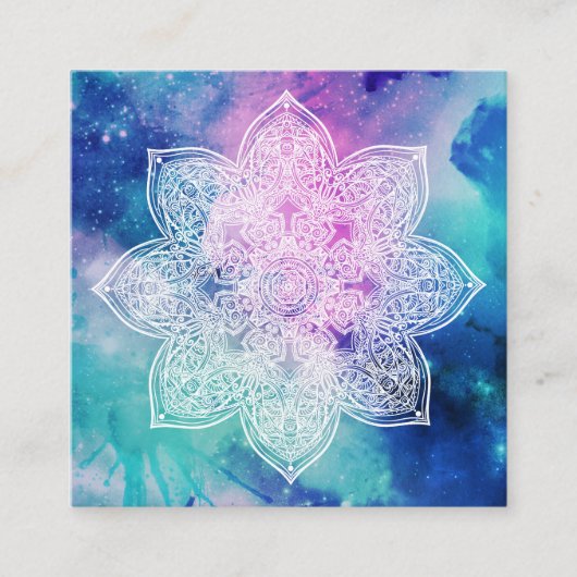 *~*ヨガヒーラーマンダラユニバースシアルネブアラ スクエア名刺 (正面)