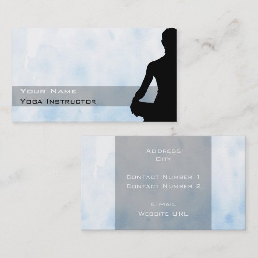 ヨガビジネスカード 名刺 (正面/裏面)