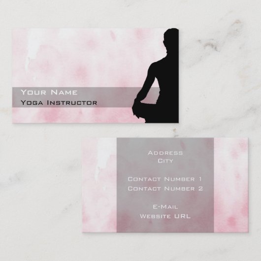 ヨガビジネスカード 名刺 (正面/裏面)