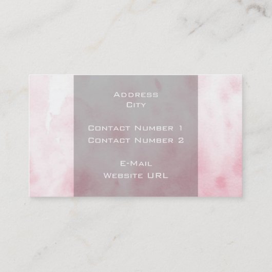 ヨガビジネスカード 名刺 (裏面)