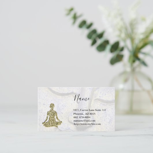 ヨガビジネスカード 名刺 (スタンド正面)