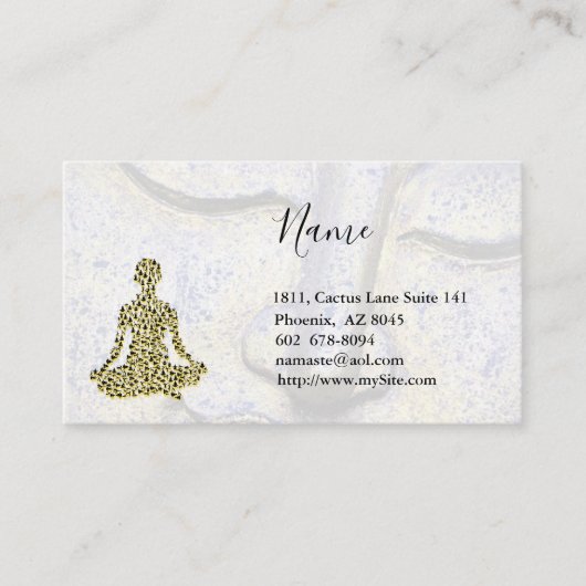 ヨガビジネスカード 名刺 (正面)