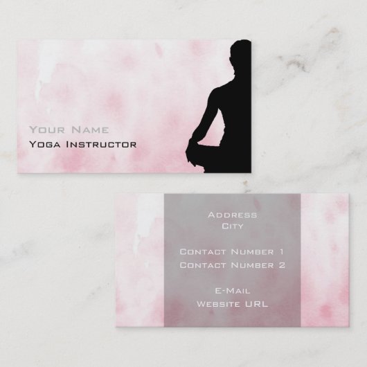 ヨガビジネスカード 名刺 (正面/裏面)