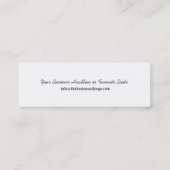 ヨガピラツビジネス/インストラクター スキニー名刺 (裏面)