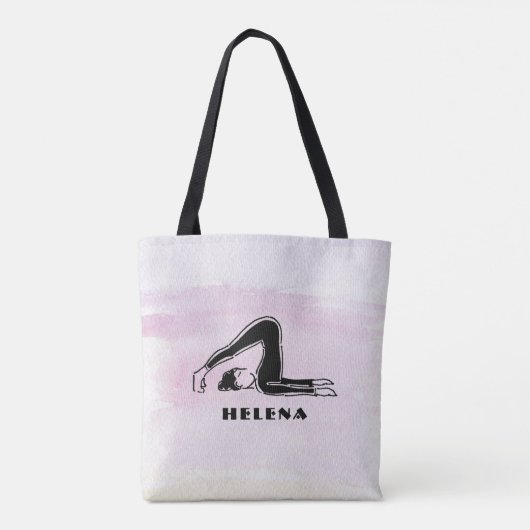 ヨガピラツ愛人への贈パーソナライズされたり物 トートバッグ (裏面)