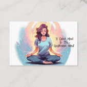 ヨガピラティスインストラクターミニマリスト 名刺 (裏面)