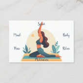 ヨガピラティスインストラクター 名刺 (裏面)