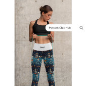 ヨガピラティスエクササイズスタイリッシュおもしろいトレーニングパンツ カプリレギンス