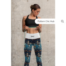 ヨガピラティスエクササイズスタイリッシュおもしろいトレーニングパンツ