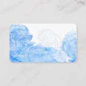 ヨガピラティス霊気スタジオブルーウェーブズ 名刺 (裏面)