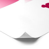 ヨガピンクロータスナマステ ポスター (角)