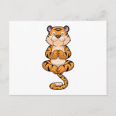 ヨガフィットネスに現れた虎 ポストカード (正面)