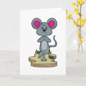 ヨガフィットネスのマウス カード (黄色い花)