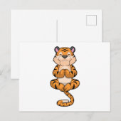 ヨガフィットネスの虎 ポストカード (正面/裏面)