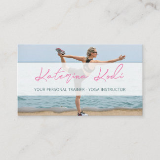 ヨガフィットネスインストールQRコード名刺 名刺