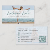 ヨガフィットネスインストールQRコード名刺 名刺 (正面/裏面)