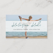 ヨガフィットネスインストールQRコード名刺 名刺 (正面)