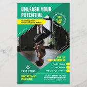 ヨガフィットネスクラストレンディーマーケティングフォトジム チラシ (正面)