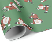 ヨガフィットネスサンタ ラッピングペーパー (ロールコーナー)